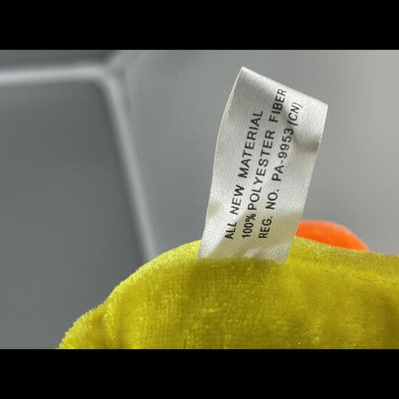 A Mart Corp.Bright Yellow and Orange Plush Duck New With Tag - Picture 7 of 8